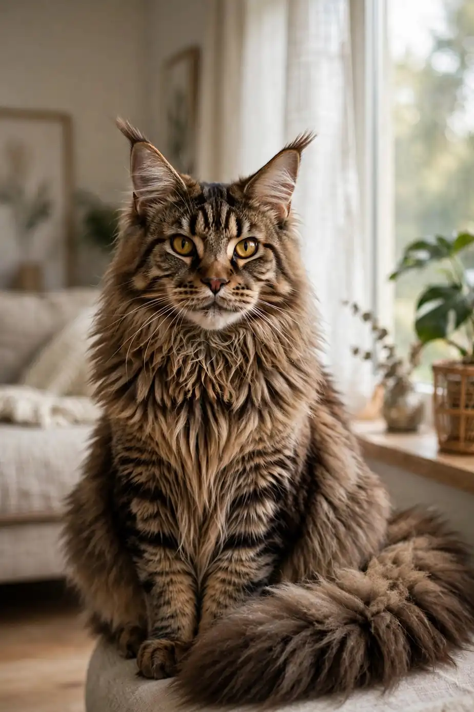 Bengal cat with rosette spotted coat looking at the camera